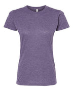 M&O 3540, Women's Deluxe Blend T-shirt, Heather Purple