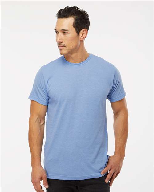 M&O 3541, Deluxe Blend T-shirt, Heather Blue