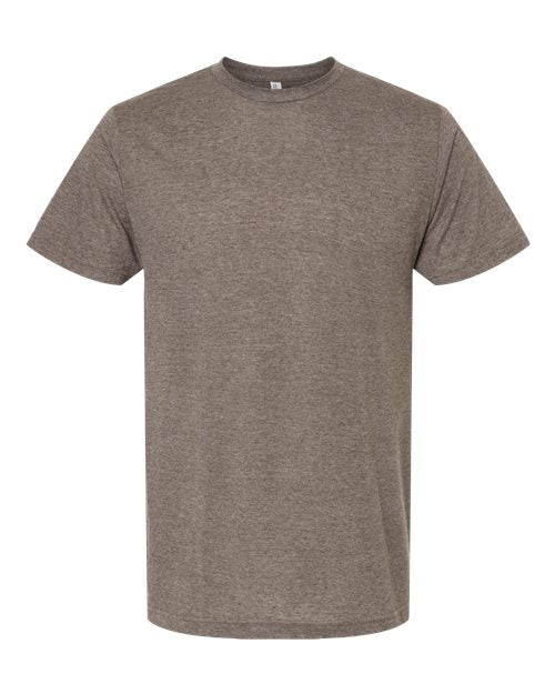 M&O 3541, Deluxe Blend T-shirt, Heather Brown