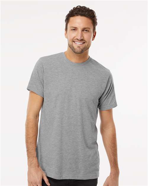 M&O 3541, Deluxe Blend T-shirt, Heather Grey