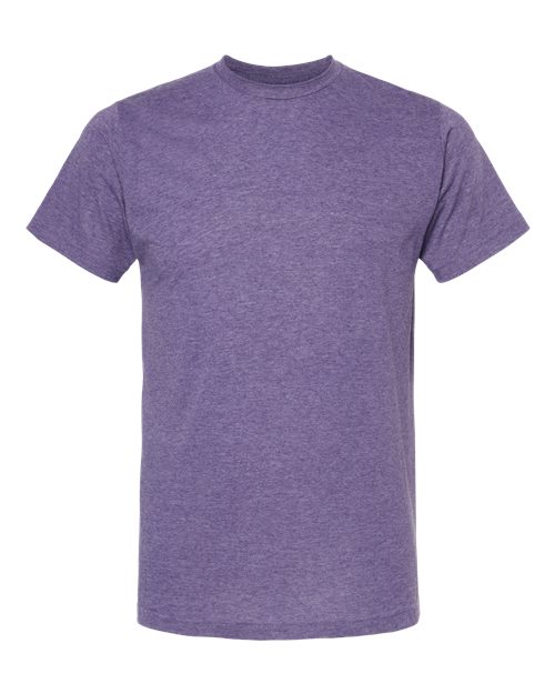 M&O 3541, Deluxe Blend T-shirt, Heather Purple