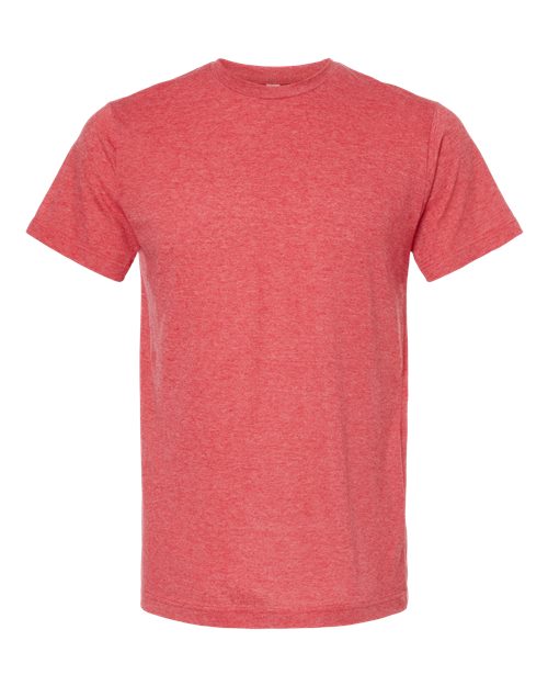 M&O 3541, Deluxe Blend T-shirt, Heather Red
