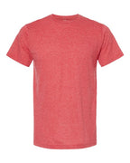 M&O 3541, Deluxe Blend T-shirt, Heather Red