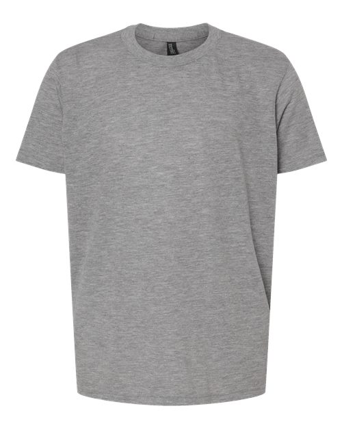 M&O 3544, Youth Deluxe Blend T-shirt, Heather Grey