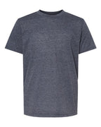 M&O 3544, Youth Deluxe Blend T-shirt, Heather Navy