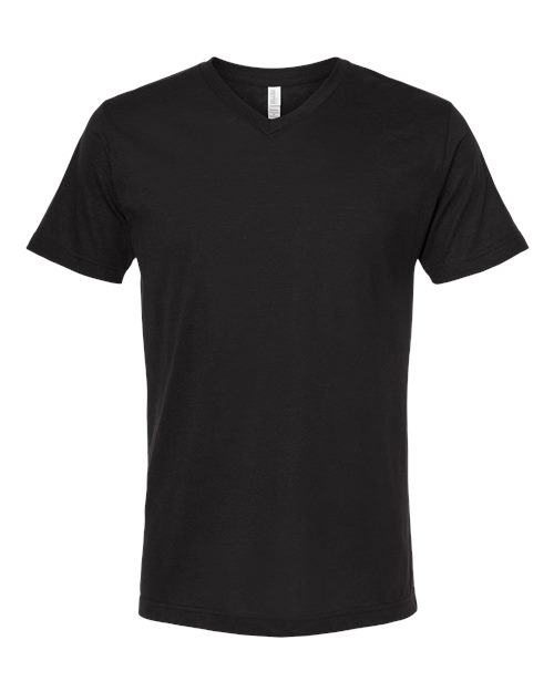 M&O 3543, Deluxe Blend V-neck T-shirt, Black