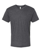 M&O 3543, Deluxe Blend V-neck T-shirt, Heather Charcoal