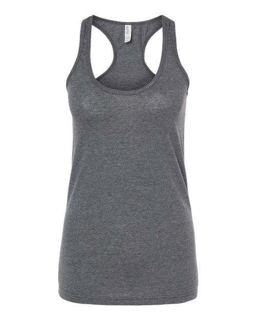 M&O 3590, Women's Racerback Blend Tank, Heather Charcoal