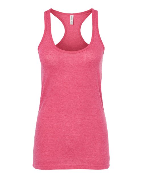 M&O 3590, Women's Racerback Blend Tank, Heather Fuchsia