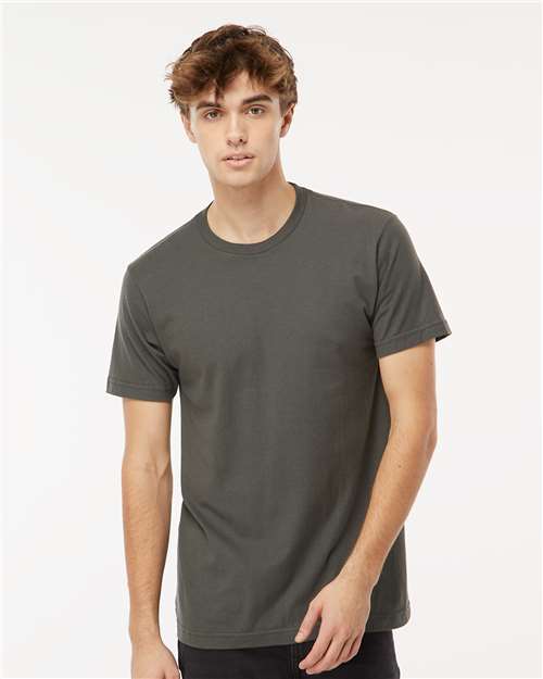 M&O 4502, Fine Jersey T-shirt, Fine Charcoal