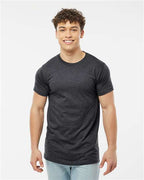 M&O 4502, Fine Jersey T-shirt, Heather Charcoal