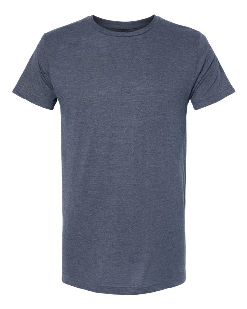 M&O 4502, Fine Jersey T-shirt, Heather Navy