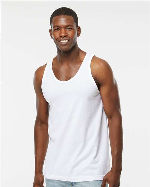 M&O 4505, Unisex Tank Top, Fine White