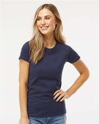 M&O 4513, Women's Fine Jersey T-shirt, Fine Navy