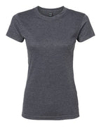 M&O 4513, Women's Fine Jersey T-shirt, Heather Charcoal