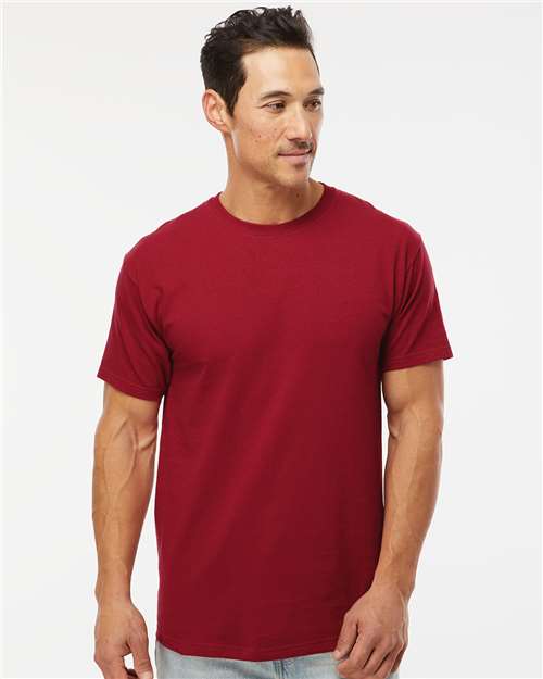 M&O 4800, Men's Gold Soft Touch T-shirt, Cardinal Red