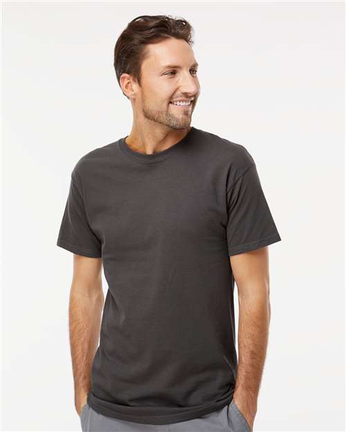 M&O 4800, Men's Gold Soft Touch T-shirt, Charcoal