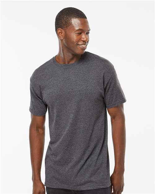 M&O 4800, Men's Gold Soft Touch T-shirt, Dark Heather