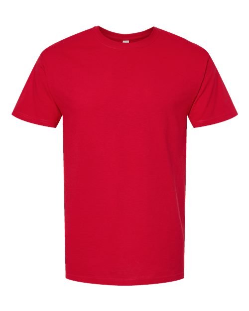 M&O 4800, Men's Gold Soft Touch T-shirt, Deep Red