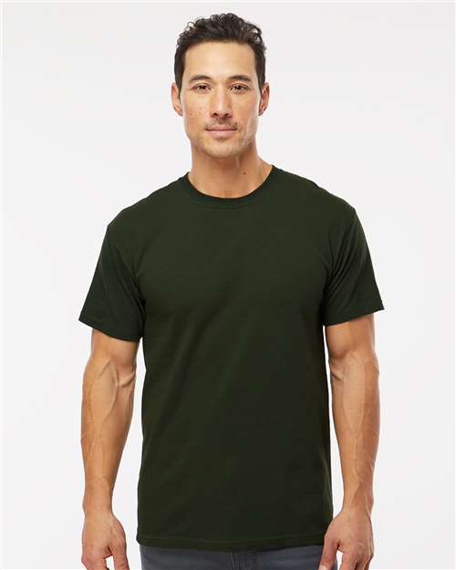 M&O 4800, Men's Gold Soft Touch T-shirt, Forest Green