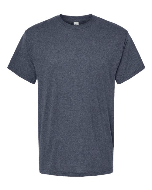 M&O 4800, Men's Gold Soft Touch T-shirt, Heather Navy