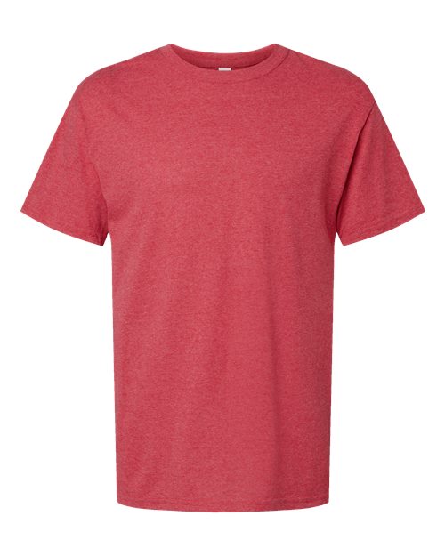 M&O 4800, Men's Gold Soft Touch T-shirt, Heather Red