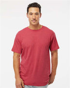 M&O 4800, Men's Gold Soft Touch T-shirt, Heather Red