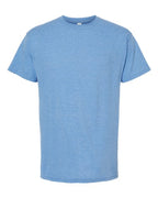 M&O 4800, Men's Gold Soft Touch T-shirt, Light Blue Heather