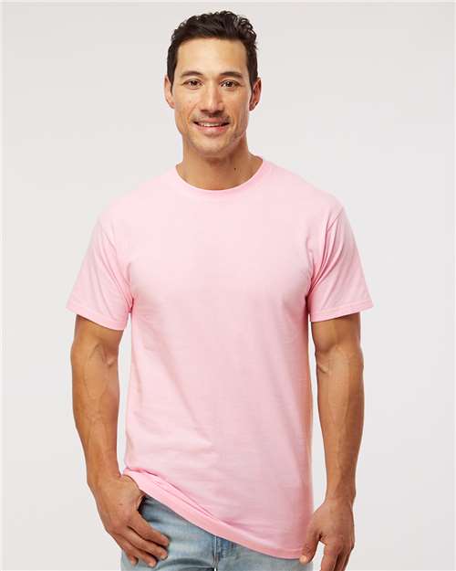 M&O 4800, Men's Gold Soft Touch T-shirt, Light Pink