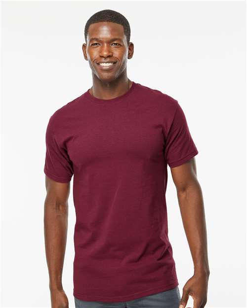 M&O 4800, Men's Gold Soft Touch T-shirt, Maroon