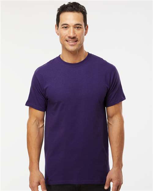 M&O 4800, Men's Gold Soft Touch T-shirt, Purple