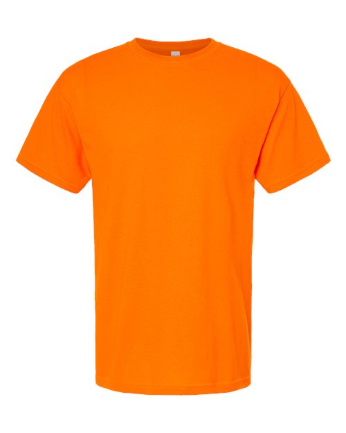 M&O 4800, Men's Gold Soft Touch T-shirt, Safety Orange
