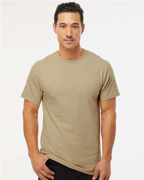 M&O 4800, Men's Gold Soft Touch T-shirt, Sand