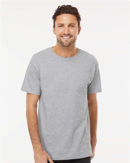 M&O 4800, Men's Gold Soft Touch T-shirt, Sport Grey