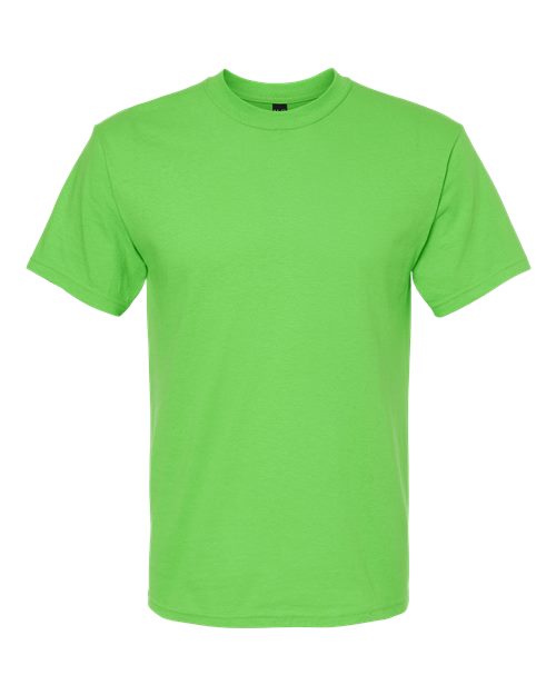 M&O 4800, Men's Gold Soft Touch T-shirt, Vivid Lime