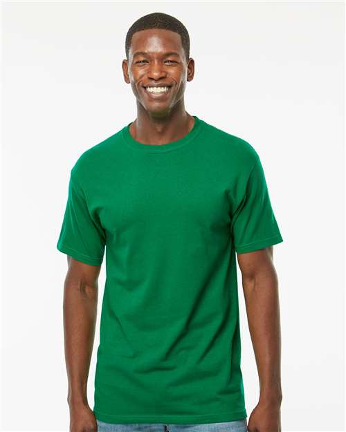 M&O 4800, Men's Gold Soft Touch T-shirt, Fine Kelly Green
