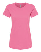 M&O 4810, Women's Gold Soft Touch T-shirt, Azalea