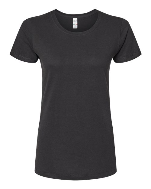 M&O 4810, Women's Gold Soft Touch T-shirt, Black