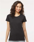 M&O 4810, Women's Gold Soft Touch T-shirt, Black