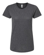 M&O 4810, Women's Gold Soft Touch T-shirt, Dark Heather
