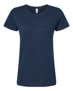 M&O 4810, Women's Gold Soft Touch T-shirt, Deep Navy