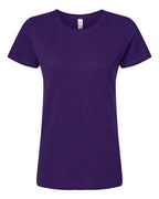 M&O 4810, Women's Gold Soft Touch T-shirt, Purple