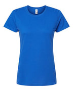 M&O 4810, Women's Gold Soft Touch T-shirt, Royal