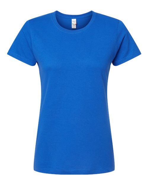 M&O 4810, Women's Gold Soft Touch T-shirt, Royal