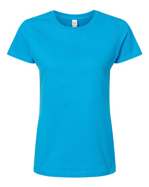 M&O 4810, Women's Gold Soft Touch T-shirt, Sapphire