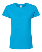 M&O 4810, Women's Gold Soft Touch T-shirt, Sapphire
