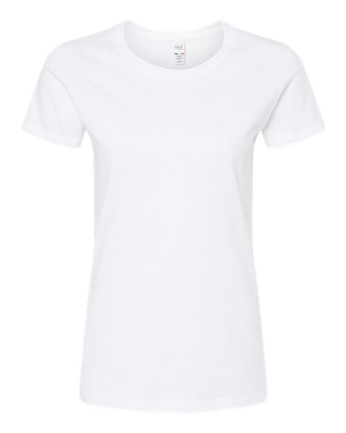 M&O 4810, Women's Gold Soft Touch T-shirt, White