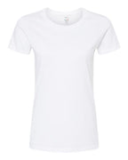 M&O 4810, Women's Gold Soft Touch T-shirt, White