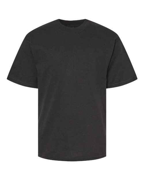 M&O 4850, Youth Gold Soft Touch T-shirt, Black