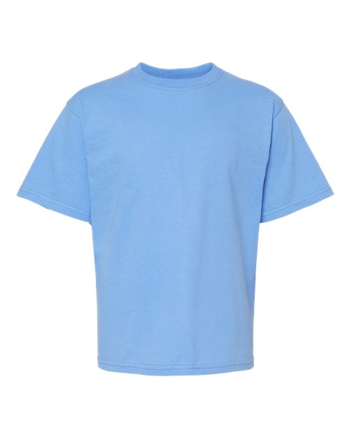 M&O 4850, Youth Gold Soft Touch T-shirt, Carolina Blue